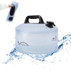 13L Camping Portable Water Bag Outdoor Hiking Travel Emergency Car Water Storage Equipment Home Living Water Tanks Foldable Water Container (Option: 13L-Transparent A)