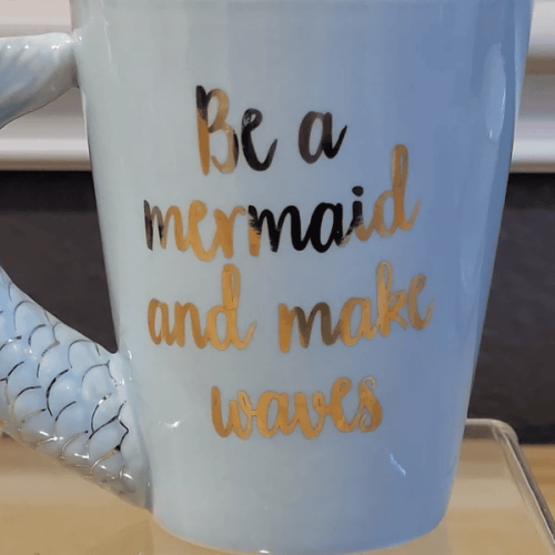 Be A Mermaid And Make Waves Coffee Or Tea 10 Oz Mug By Sass Belle